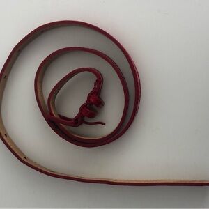 J. Crew Vibrant Red Leather Belt